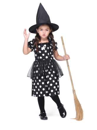 Black Dot Witch Costume