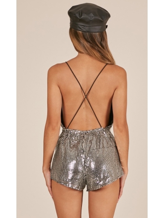 Fantasies Sequin Mini Jumpsuit