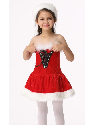 Kid's Gift Wrapped With Lace-up Costume