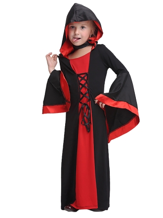 Kid's Red Hooded Robe Costume