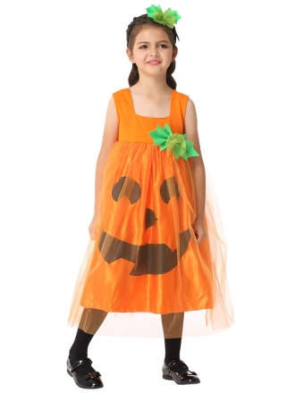 Loose Pumpkin Tank Dress