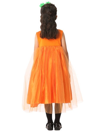 Loose Pumpkin Tank Dress
