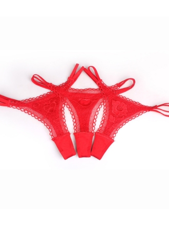 Mesh and Lace G-String