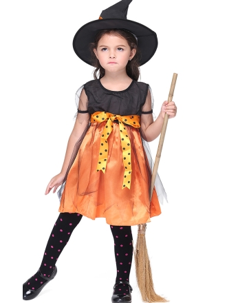 Orange Witch Costume
