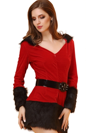 Sexy Hooded Christmas Skirt