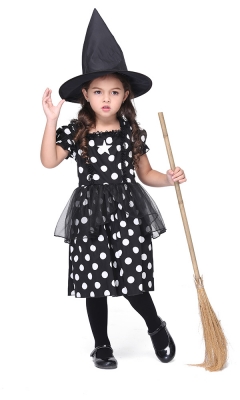 Black Dot Witch Costume