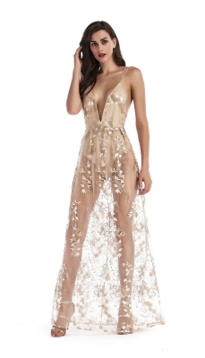 Delicate Lace Teddy with Maxi Skirt