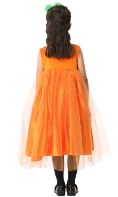 Loose Pumpkin Tank Dress