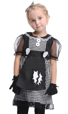 Lovely Plaid Mischievous Maid Costume