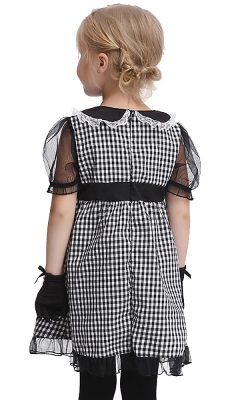 Lovely Plaid Mischievous Maid Costume