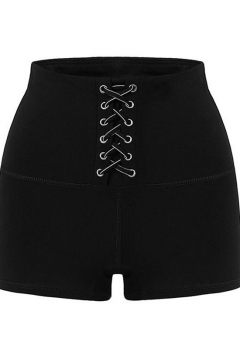 Netted Gym Shorts-Black-M